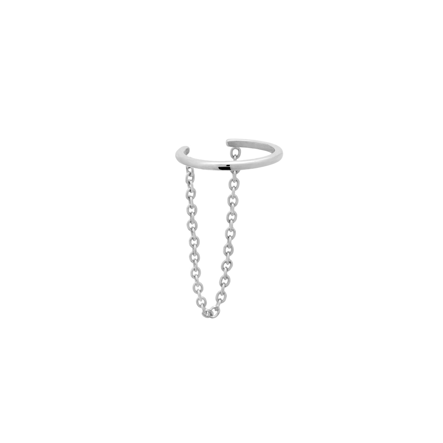 Plain chain earcuff