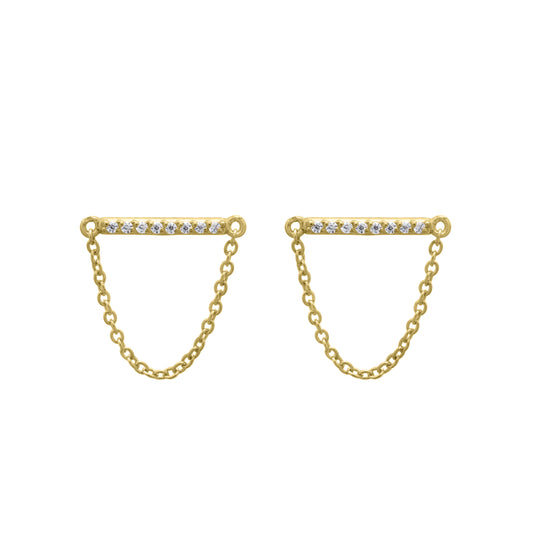 Pave earrings