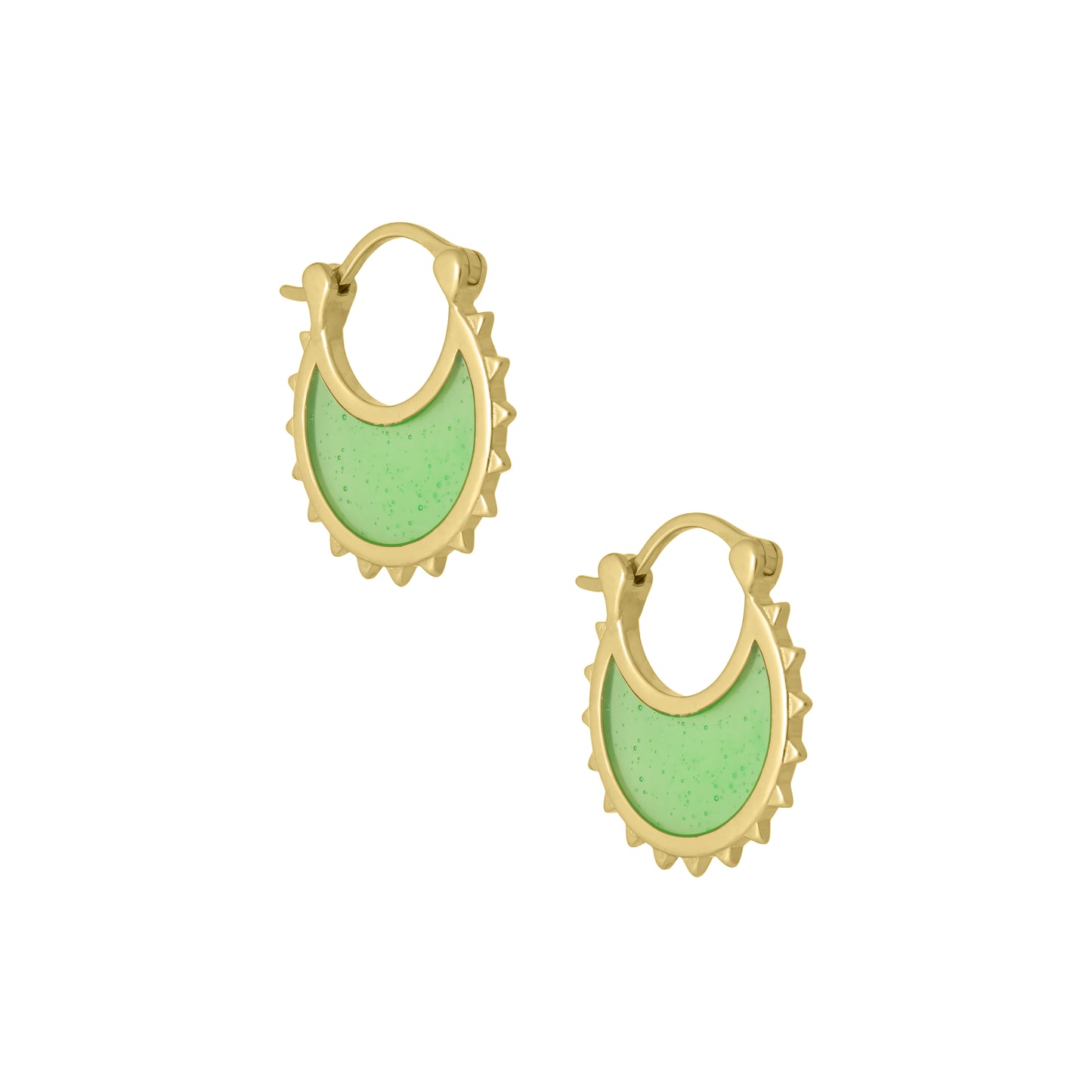 Ivy green earrings