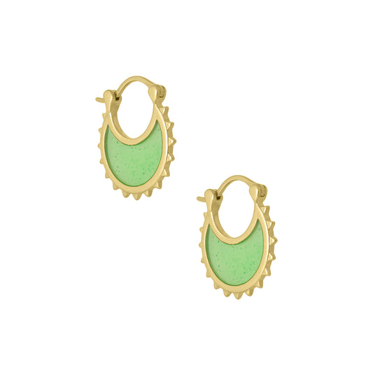 Ivy green earrings