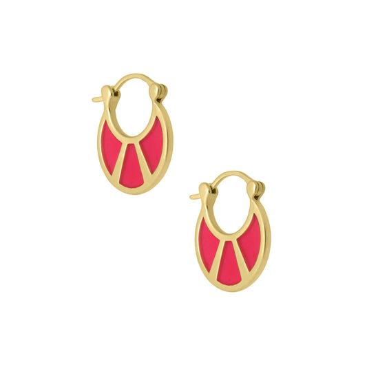 Ether red earrings